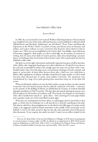 Jost Delbrück’s Office Desk