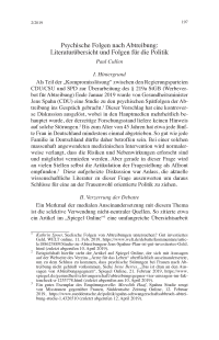 Psychische Folgen nach Abtreibung: Literaturübersicht und Folgen für die Politik