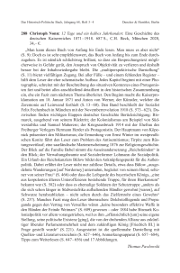 Christoph Nonn: 12 Tage und ein halbes Jahrhundert. Eine Geschichte des deutschen Kaiserreiches 1871 – 1918