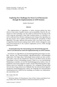 Exploring New Challenges for Street-Level Bureaucrats through the Implementation of ADM Systems