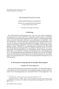 Wirtschaftsverwaltungsrecht. Bericht über ausgewählte Entscheidungen aus den Jahren 2010 bis 2015