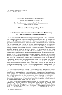 Verantwortungsstrukturierung durch Emissionsbudgets