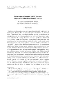 Calibration of Internal Rating Systems: The Case of Dependent Default Events