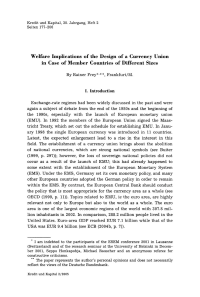 Welfare Implications of the Design of a Currency Union in Case of Member Countries of Different Sizes