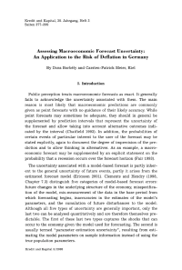 Assessing Macroeconomic Forecast Uncertainty: An Application to the Risk of Deflation in Germany