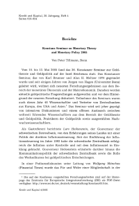 Konstanz Seminar on Monetary Theory and Monetary Policy 2005