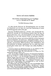 Interne und externe Stabilität