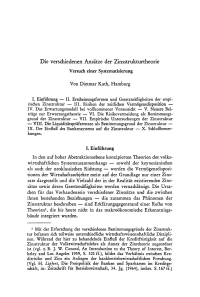Die verschiedenen Ansätze der Zinsstrukturtheorie