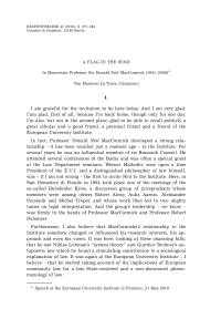 A Flag in the Wind. In Memoriam Professor Sir Donald Neil MacCormick (1941–2009)