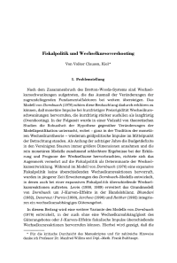 Fiskalpolitik und Wechselkursovershooting