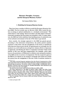 Monetary Discipline, Germany, and the European Monetary System