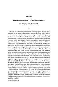 Jahresversammlung von IWF und Weltbank 1987