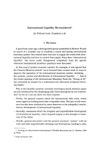 International Liquidity Reconsidered