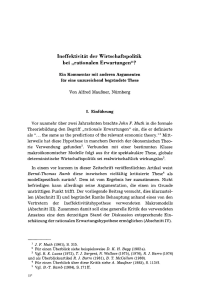 Ineffektivität der Wirtschaftspolitik bei „rationalen Erwartungen“?