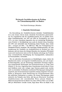 Wachsende Geschäftsvolumina als Problem der Unternehmenspolitik von Banken