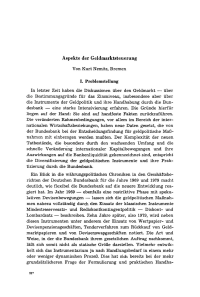 Aspekte der Geldmarktsteuerung