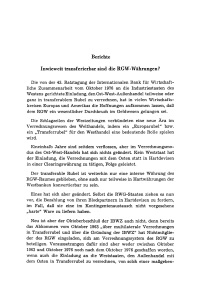 Inwieweit transferierbar sind die RGW-Währungen?