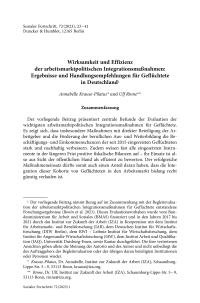Wirksamkeit und Effizienz der arbeitsmarktpolitischen Integrationsmaßnahmen: Ergebnisse und Handlungsempfehlungen für Geflüchtete in Deutschland