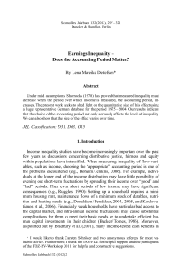 Earnings Inequality – Does the Accounting Period Matter?