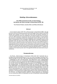 Künftige Alterseinkommen