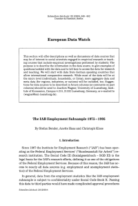 The IAB Employment Subsample 1975-1995