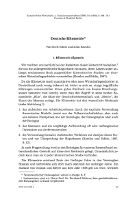 Deutsche Kliometrie