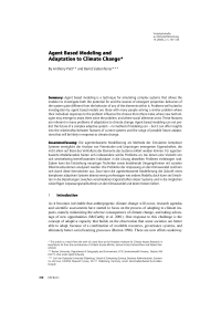 Agent Based Modeling and Adaptation to Climate Change