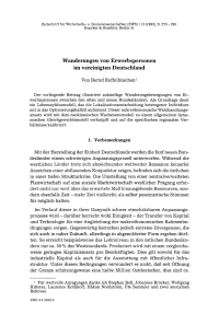 Wanderungen von Erwerbspersonen im vereinigten Deutschland