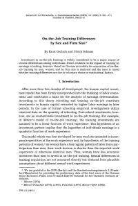 On-the-Job Training Differences by Sex and Firm Size