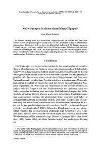 Zollwirkungen in einem räumlichen Oligopol