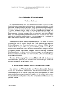 Grundlinien der Wirtschaftsethik