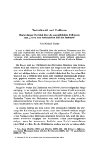 Technikwahl und Profitrate. Ein kritischer Überblick über die augenblickliche Diskussion zum „Gesetz vom tendenziellen Fall der Profitrate“