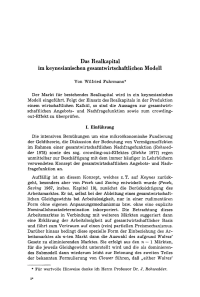 Das Realkapital im keynesianischen gesamtwirtschaftlichen Modell