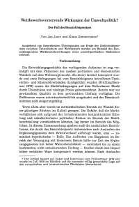 Wettbewerbsverzerrende Wirkungen der Umweltpolitik? Der Fall des Benzinbleigesetzes