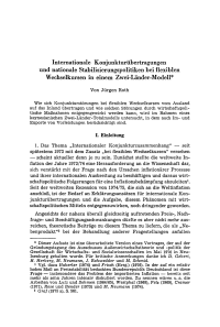 Internationale Konjunkturübertragungen und nationale Stabilisierungspolitiken bei flexiblen Wechselkursen in einem Zwei-Länder-Modell