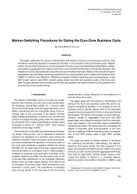 Markov-Switching Procedures for Dating the Euro-Zone Business Cycle