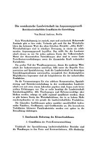 Die westdeutsche Landwirtschaft im Anpassungsprozeß. Betriebswirtschaftliche Grundlinien der Entwicklung