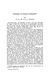 Kernfragen der heutigen Sozialpolitik