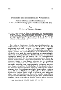 Personales und instrumentales Wirtschaften