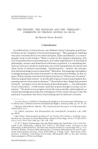 The Prophet, the Disciples and the “Emissary”: Comments on Virgílio Afonso da Silva