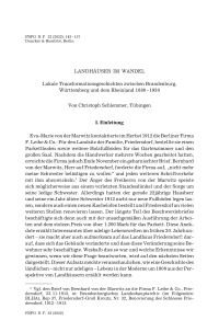 Landhäuser im Wandel