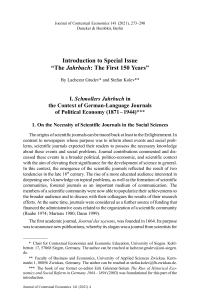 Introduction to Special Issue “The Jahrbuch: The First 150 Years”