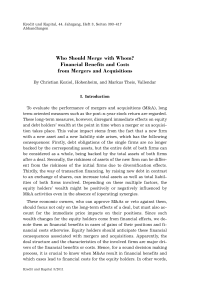 Who Should Merge with Whom? Financial Benefits and Costs from Mergers and Acquisitions