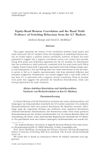 Equity-Bond Returns Correlation and the Bond Yield: Evidence of Switching Behaviour from the G7 Markets