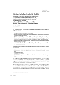 Wählbare Selbstbehalttarife für die GKV