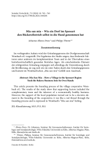 Mia san mia – Wie ein Dorf im Spessart den Bäckereibetrieb selbst in die Hand genommen hat