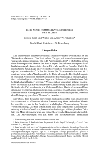 Eine neue Kommunikationstheorie des Rechts