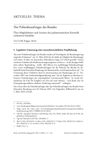 Der Polizeibeauftragte des Bundes