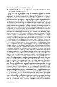 Jörn Leonhard: Über Kriege und wie man sie beendet. Zehn Thesen.