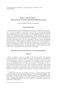 Keiner will sie haben – Theoretische Ursachen für Immobilienleerstand